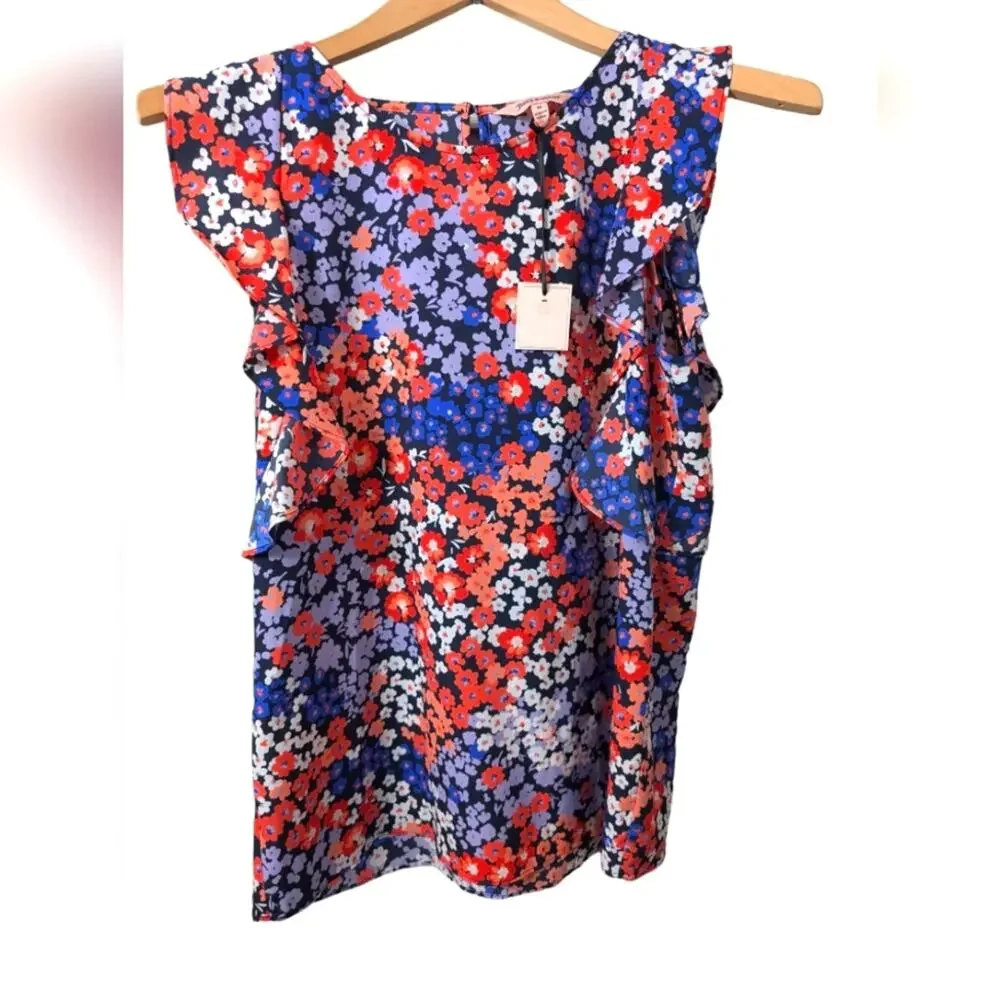 NWT Juicy Couture Floral Sleeveless Top Size M